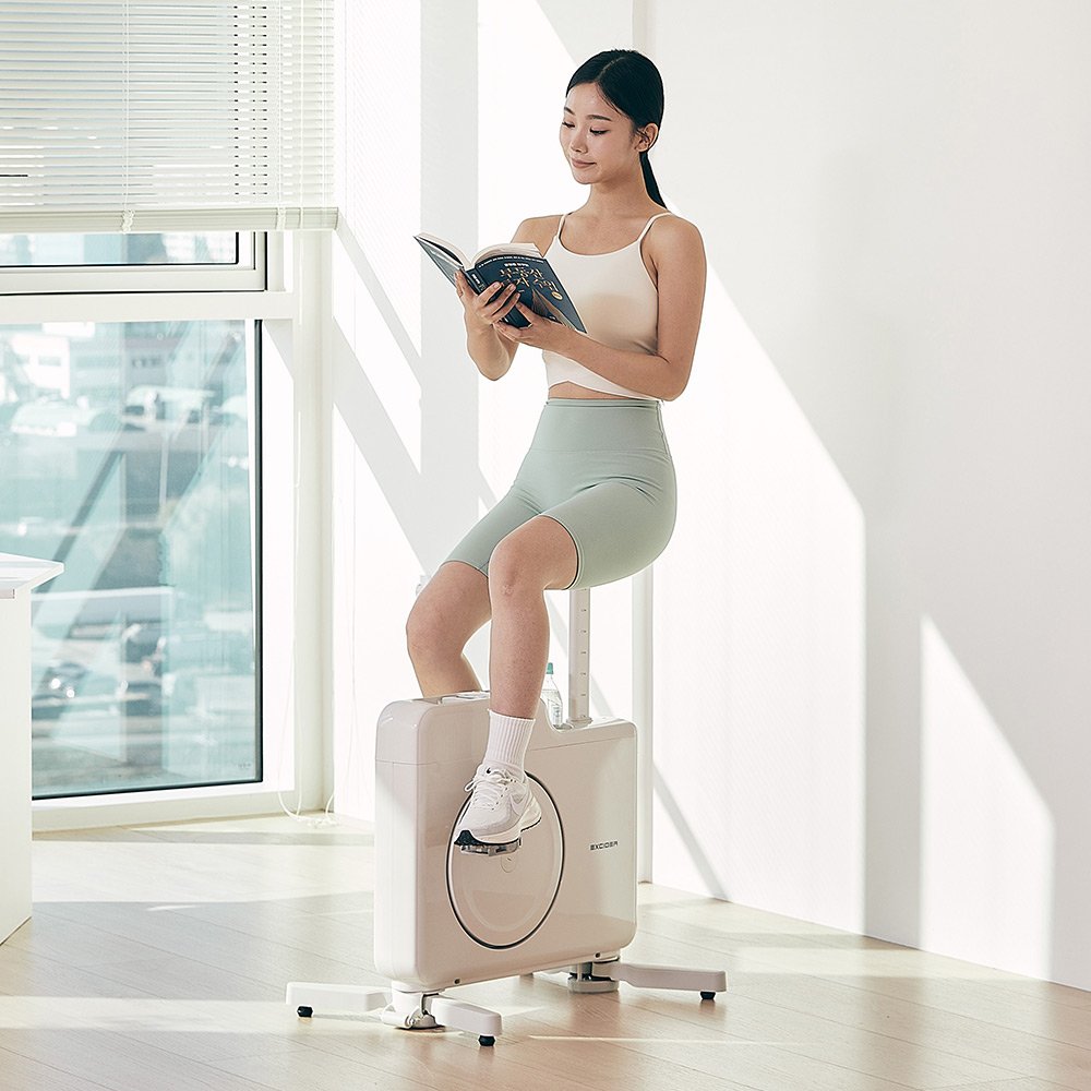 엑사이더 실내자전거 저소음 큐브 바이크 헬스 사이클 유산소 슬림 네모 운동 기구 EB730 상세 이미지 2