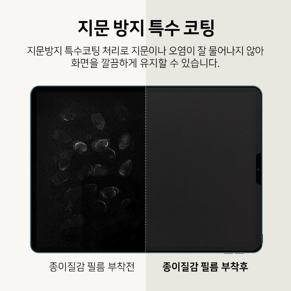 랩씨 저반사 지문방지 종이질감 액정보호필름 (소프트 버전) 갤럭시 탭 S9 FE 플러스, 2매입 상세 이미지 1