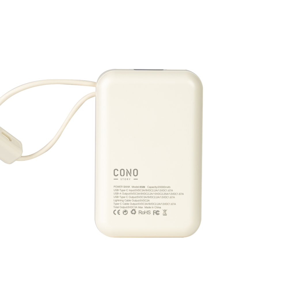 코노 보조배터리 20000mAh 미니 기내반입 고속충전 대용량 22W PB-20A 상세 이미지 2