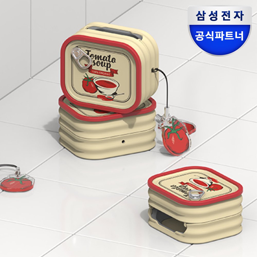 삼성 갤럭시 버즈4 버즈4프로 케이스 토마토 수프 통조림 커버 상세 이미지 1